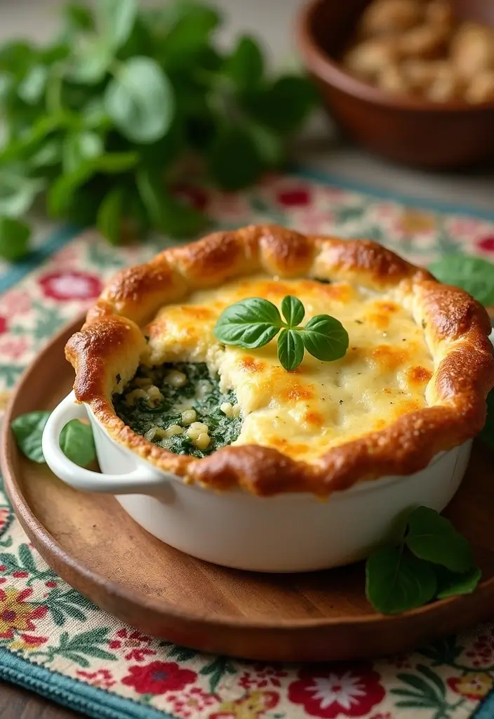 25 Chicken Pot Pie Healthy Recipes That Feel Light & Cozy - 12. Spinach and Feta Chicken Pot Pie