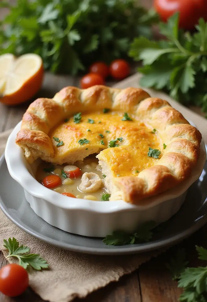 25 Chicken Pot Pie Healthy Recipes That Feel Light & Cozy - 23. Chicken Pot Pie in Puff Pastry