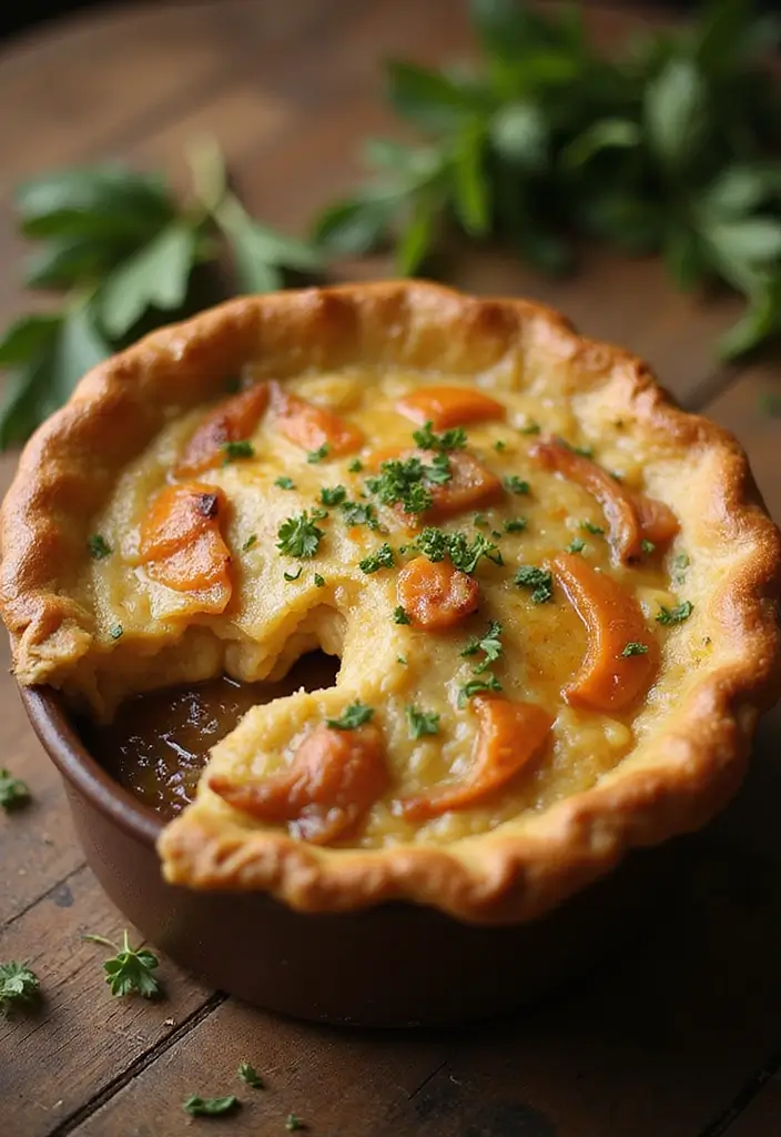 25 Chicken Pot Pie Healthy Recipes That Feel Light & Cozy - 24. Chicken Pot Pie with Caramelized Onions