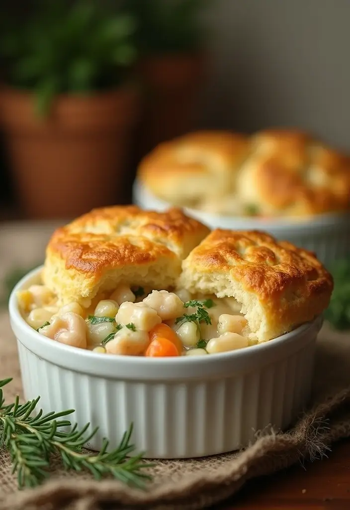 25 Chicken Pot Pie Healthy Recipes That Feel Light & Cozy - 8. Chicken Pot Pie with Biscuits