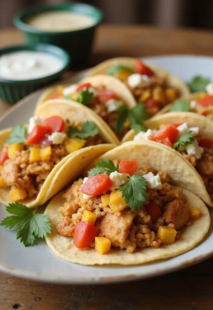 27 Cajun Chicken and Rice Recipes That Bring Southern Heat 23 27 Cajun Chicken and Rice Recipes That Bring Southern Heat - 22. Cajun Chicken and Rice Tacos