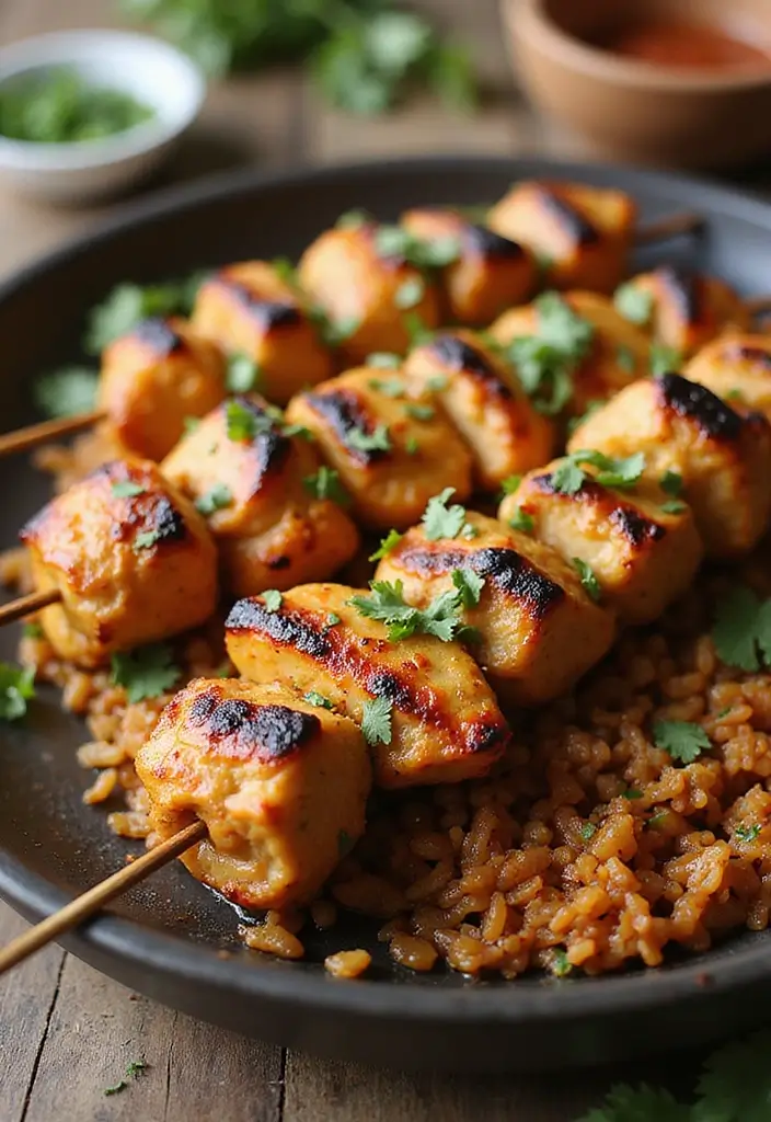 27 Cajun Chicken and Rice Recipes That Bring Southern Heat 26 27 Cajun Chicken and Rice Recipes That Bring Southern Heat - 25. Cajun Chicken and Rice Kebab