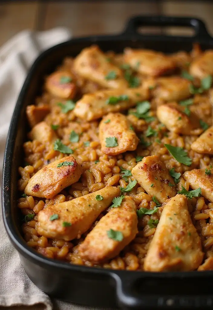 27 Cajun Chicken and Rice Recipes That Bring Southern Heat 28 27 Cajun Chicken and Rice Recipes That Bring Southern Heat - 27. Cajun Chicken and Rice Bake