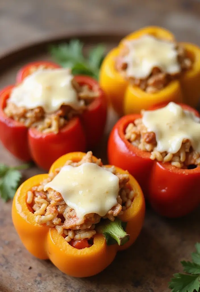 27 Cajun Chicken and Rice Recipes That Bring Southern Heat 8 27 Cajun Chicken and Rice Recipes That Bring Southern Heat - 7. Cajun Chicken and Rice Stuffed Peppers