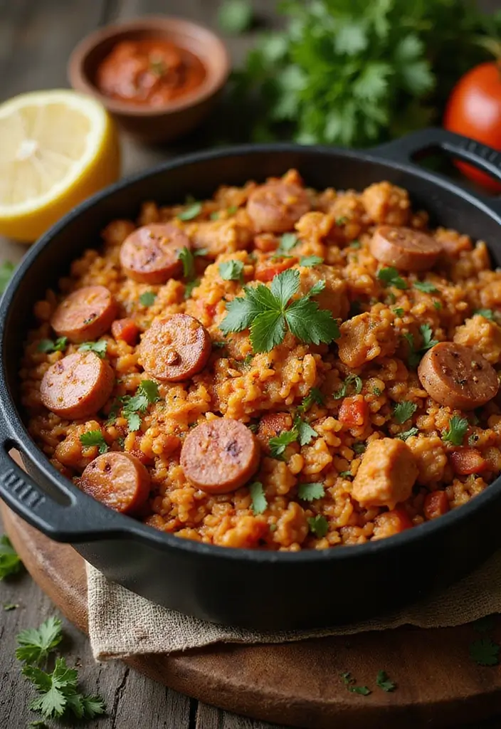 27 Cajun Chicken and Rice Recipes That Bring Southern Heat 9 27 Cajun Chicken and Rice Recipes That Bring Southern Heat - 8. Cajun Chicken and Rice Jambalaya