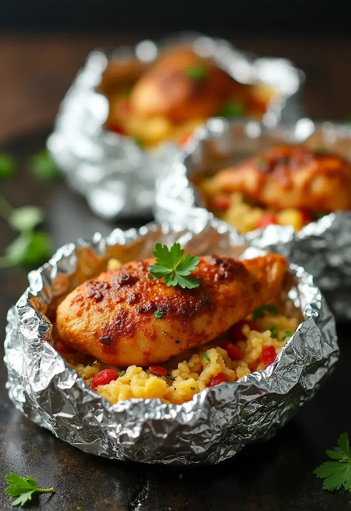 27 Cajun Chicken and Rice Recipes That Bring Southern Heat 10 27 Cajun Chicken and Rice Recipes That Bring Southern Heat - 9. Cajun Chicken and Rice Foil Packets