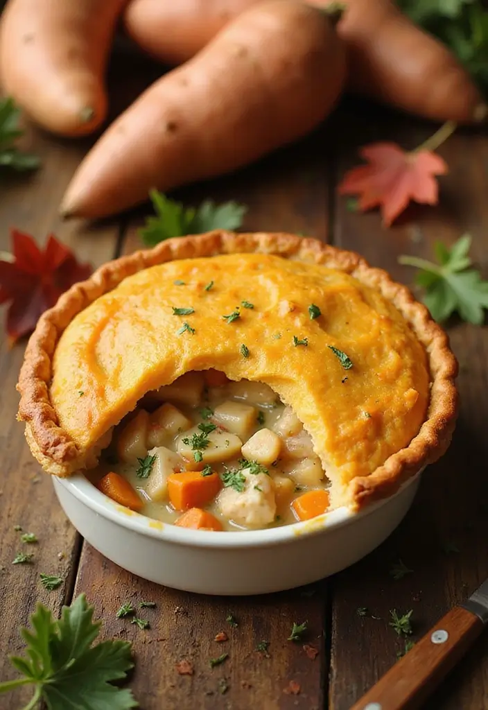 27 Cheddar Bay Chicken Pot Pie Recipes That Feel Like Red Lobster 40 27 Cheddar Bay Chicken Pot Pie Recipes That Feel Like Red Lobster - 7. Cheddar Bay Chicken Pot Pie with Sweet Potatoes