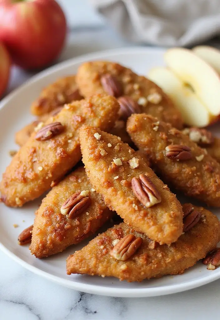 27 Chicken Tender Recipes Baked That Are Crispy Without Oil - 17. Maple Pecan Chicken Tenders