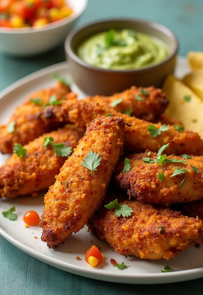27 Chicken Tender Recipes Baked That Are Crispy Without Oil - 26. Southwestern Chicken Tenders
