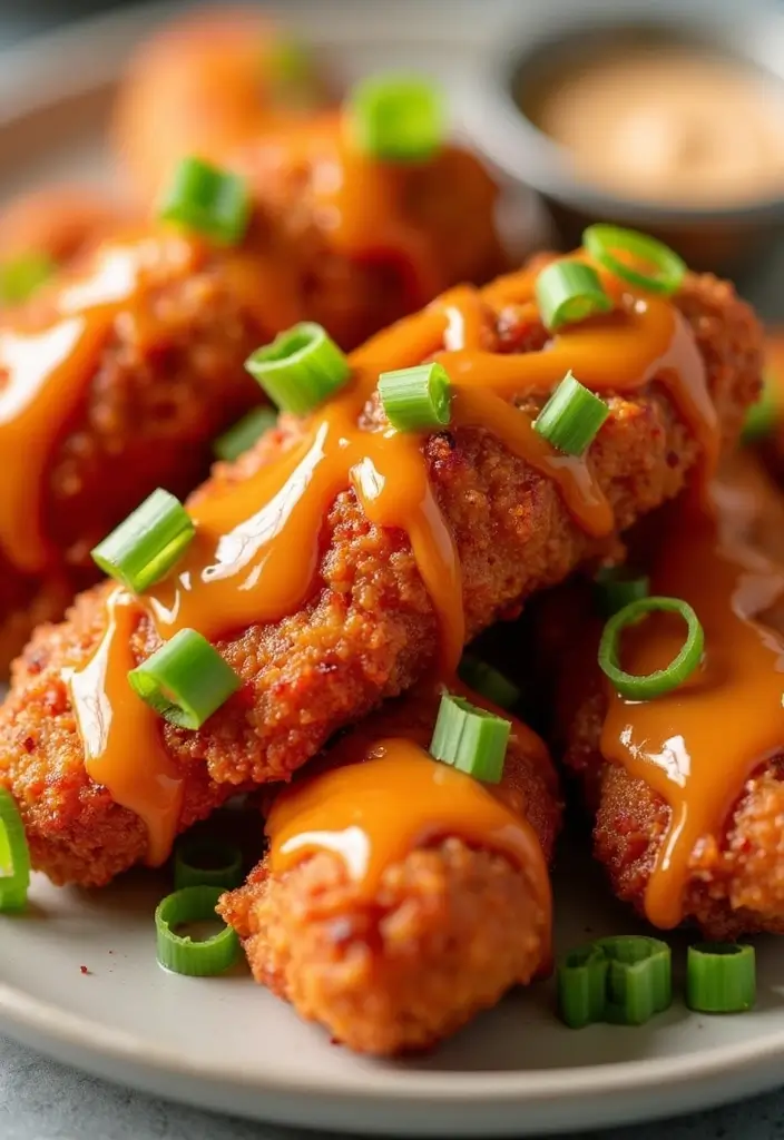 27 Chicken Tender Recipes Baked That Are Crispy Without Oil - 3. Sweet and Spicy Chicken Tenders