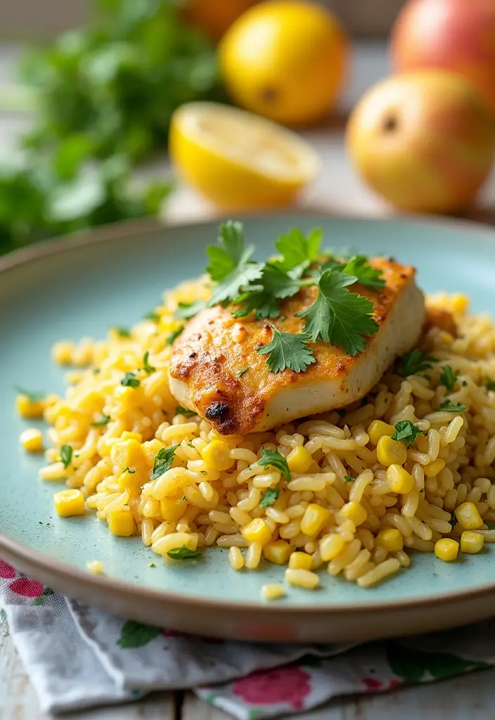 27 Creamy Lemon Chicken Orzo Recipes That Taste Bright & Elegant 136 27 Creamy Lemon Chicken Orzo Recipes That Taste Bright & Elegant - 21. Lemon Chicken Orzo with Cilantro and Corn