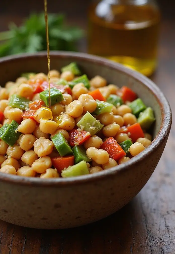 27 Honey Garlic Chicken Side Dishes That Complete the Meal - 10. Mediterranean Chickpea Salad