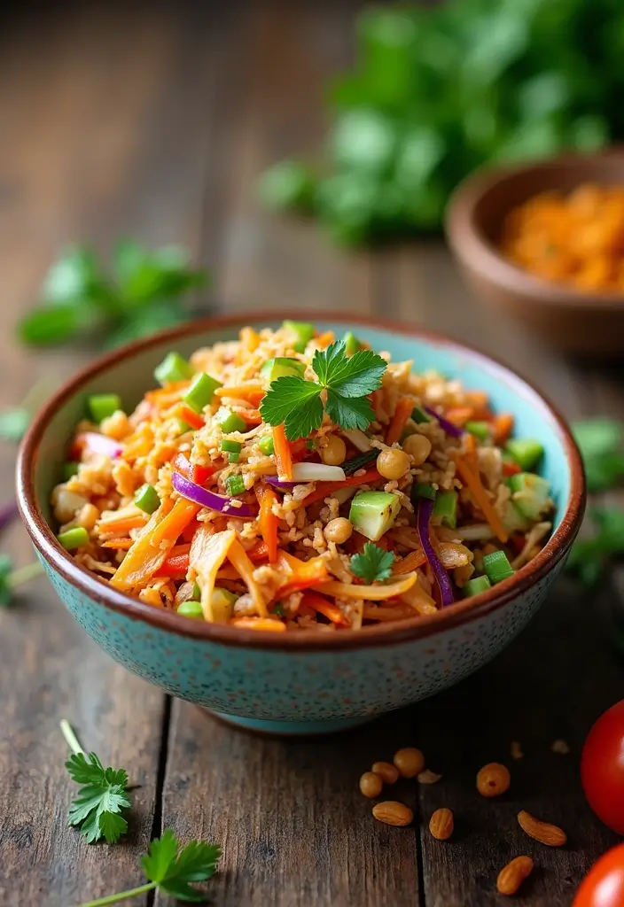 27 Honey Garlic Chicken Side Dishes That Complete the Meal - 18. Thai Peanut Slaw