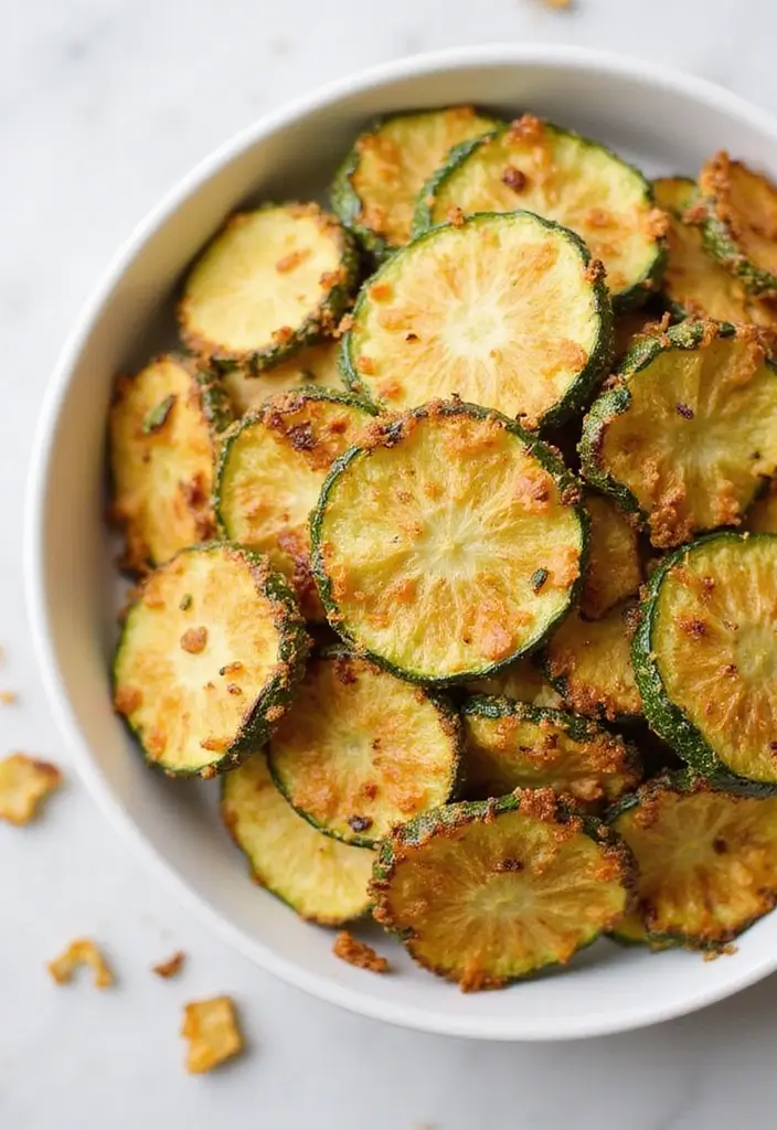 27 Honey Garlic Chicken Side Dishes That Complete the Meal - 21. Baked Zucchini Chips