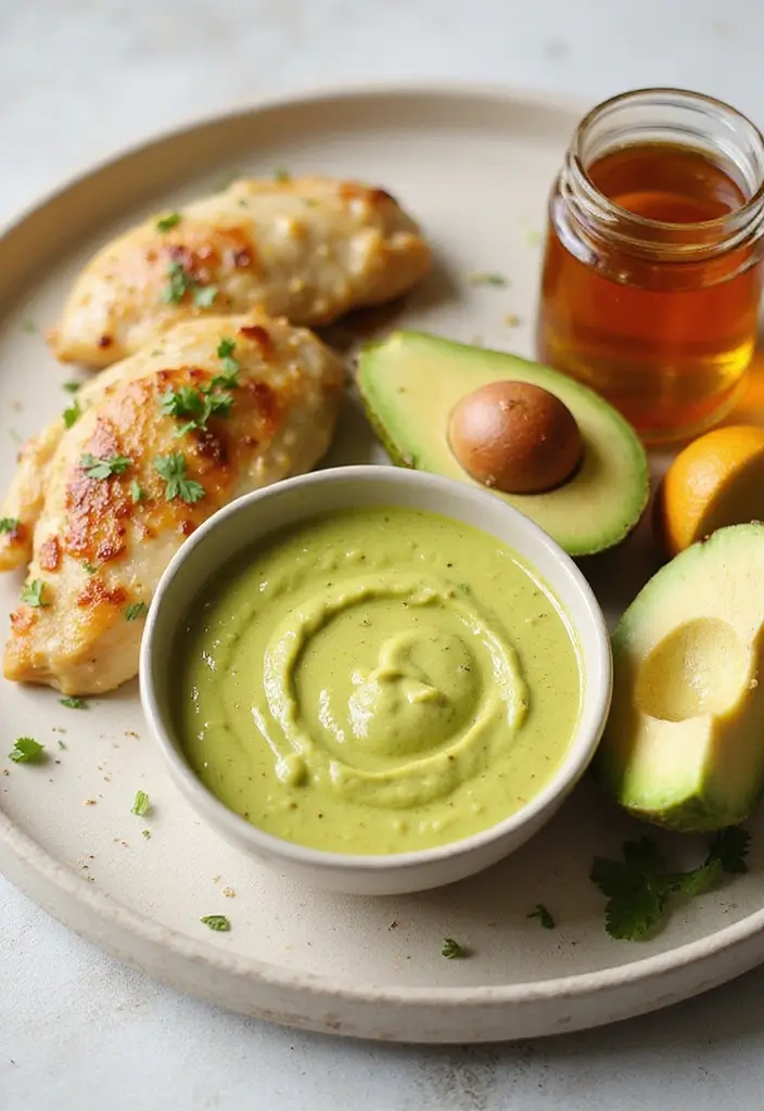 27 Honey Mustard Chicken Marinade Recipes That Lock in Flavor - 12. Honey Mustard Avocado Marinade
