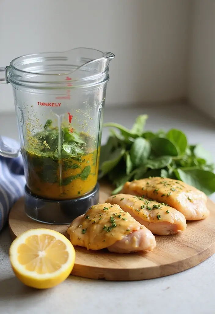 27 Honey Mustard Chicken Marinade Recipes That Lock in Flavor - 23. Honey Mustard and Spinach Marinade