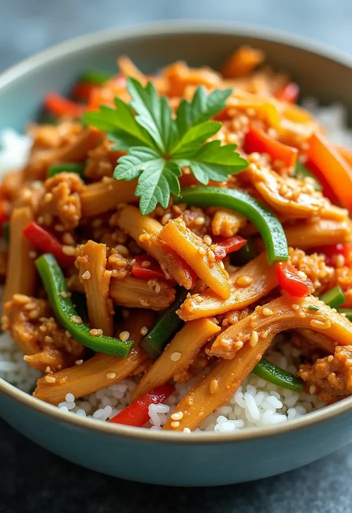 27 Leftover Shredded Chicken Recipes That Make Meal Prep Easy - 10. Shredded Chicken Stir-Fry