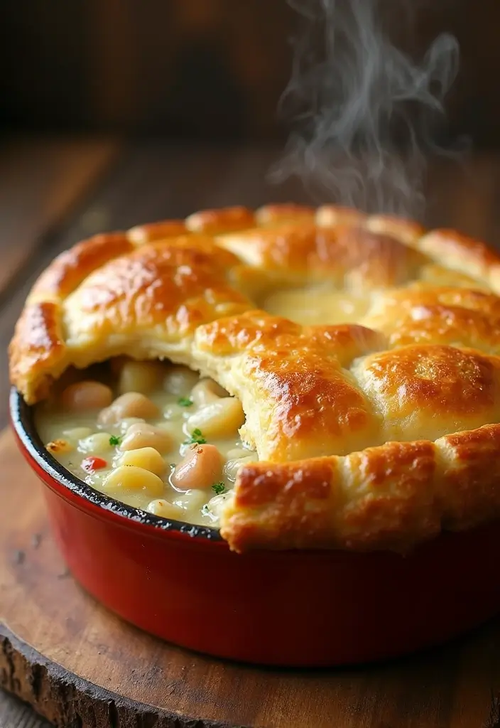 27 Leftover Shredded Chicken Recipes That Make Meal Prep Easy - 14. Chicken Pot Pie