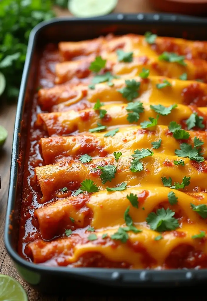 27 Leftover Shredded Chicken Recipes That Make Meal Prep Easy - 2. Shredded Chicken Enchiladas