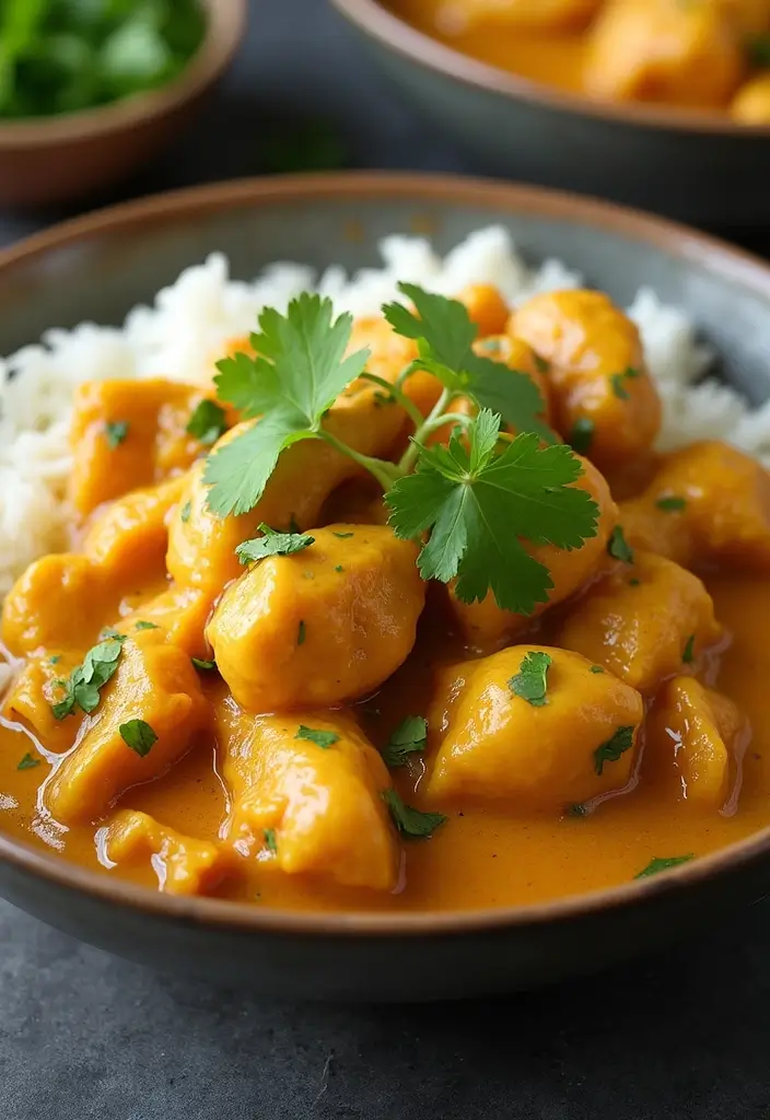 27 Leftover Shredded Chicken Recipes That Make Meal Prep Easy - 8. Chicken Curry with Coconut Milk