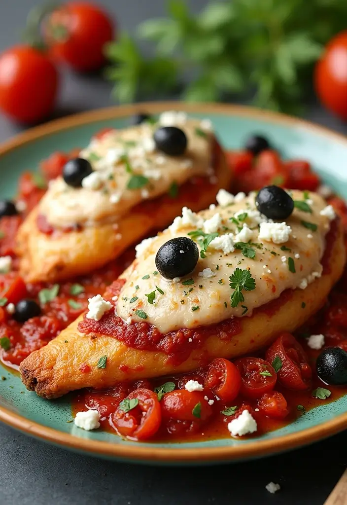 27 Oven Baked Chicken Parmesan Recipes That Are Golden & Gooey 12 27 Oven Baked Chicken Parmesan Recipes That Are Golden & Gooey - 11. Mediterranean Chicken Parmesan