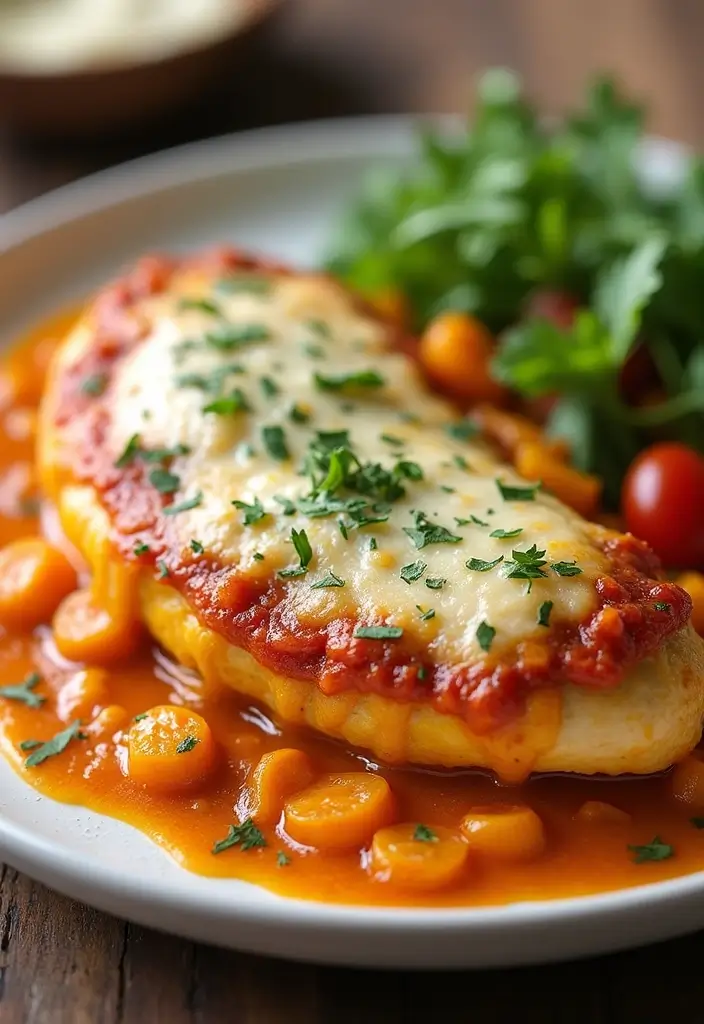 27 Oven Baked Chicken Parmesan Recipes That Are Golden & Gooey 14 27 Oven Baked Chicken Parmesan Recipes That Are Golden & Gooey - 13. Pumpkin Chicken Parmesan