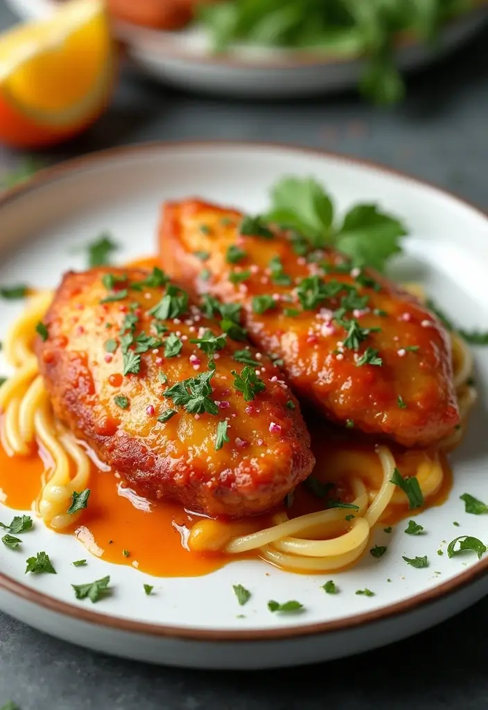 27 Oven Baked Chicken Parmesan Recipes That Are Golden & Gooey 16 27 Oven Baked Chicken Parmesan Recipes That Are Golden & Gooey - 15. Sweet and Sour Chicken Parmesan