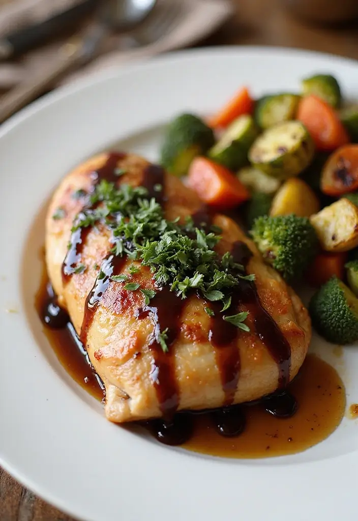 27 Pan Fried Chicken Breast Recipes That Are Crispy Outside Tender Inside - 14. Balsamic Glazed Chicken Breast