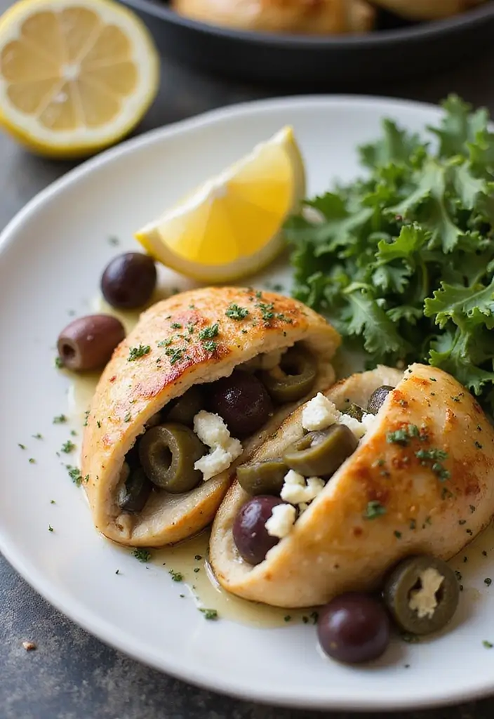 27 Pan Fried Chicken Breast Recipes That Are Crispy Outside Tender Inside - 4. Mediterranean Chicken with Olives and Feta