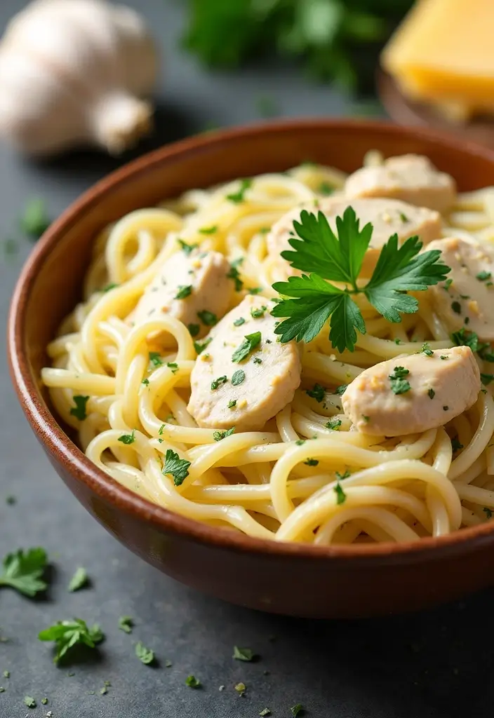 27 Quick and Easy Rotisserie Chicken Recipes for Leftovers 2 27 Quick and Easy Rotisserie Chicken Recipes for Leftovers - 1. Chicken Alfredo Pasta