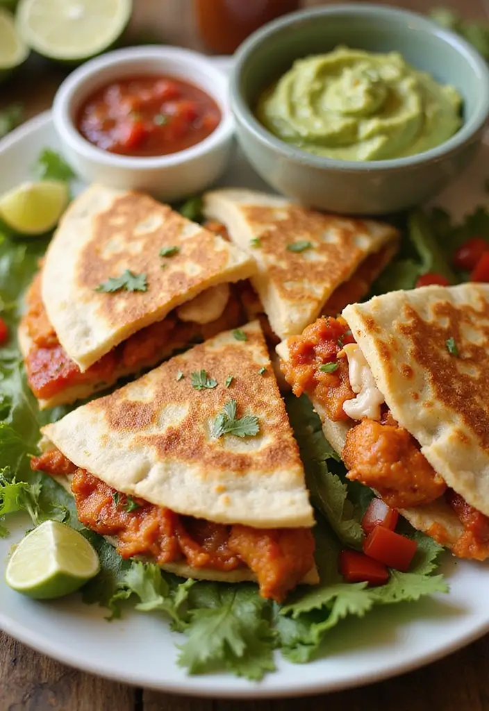 27 Quick and Easy Rotisserie Chicken Recipes for Leftovers 9 27 Quick and Easy Rotisserie Chicken Recipes for Leftovers - 2. BBQ Chicken Quesadillas