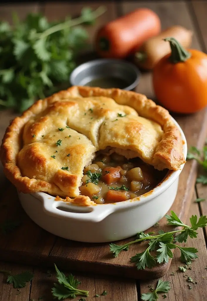 27 Rotisserie Chicken Pot Pie Recipes That Feel Home-Baked - 12. Rotisserie Chicken Pot Pie with Caramelized Onions