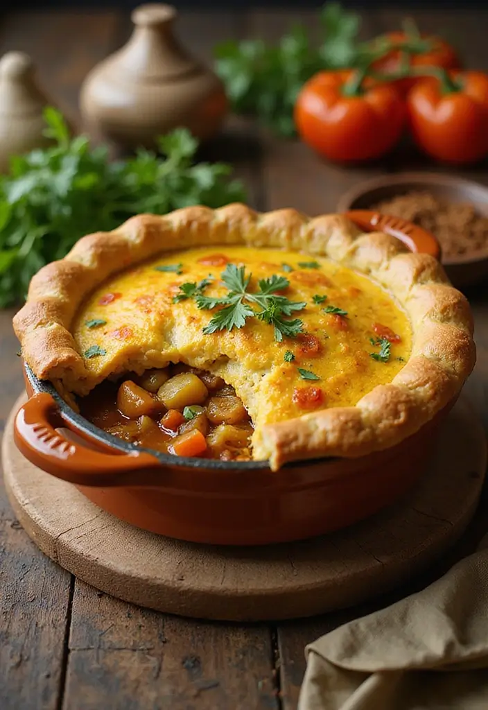 27 Rotisserie Chicken Pot Pie Recipes That Feel Home-Baked - 15. Curried Rotisserie Chicken Pot Pie