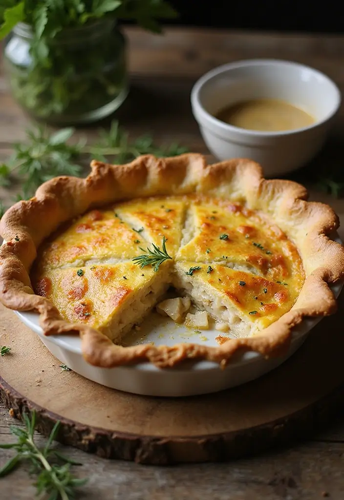 27 Rotisserie Chicken Pot Pie Recipes That Feel Home-Baked - 18. Rotisserie Chicken Pot Pie Quiche Style