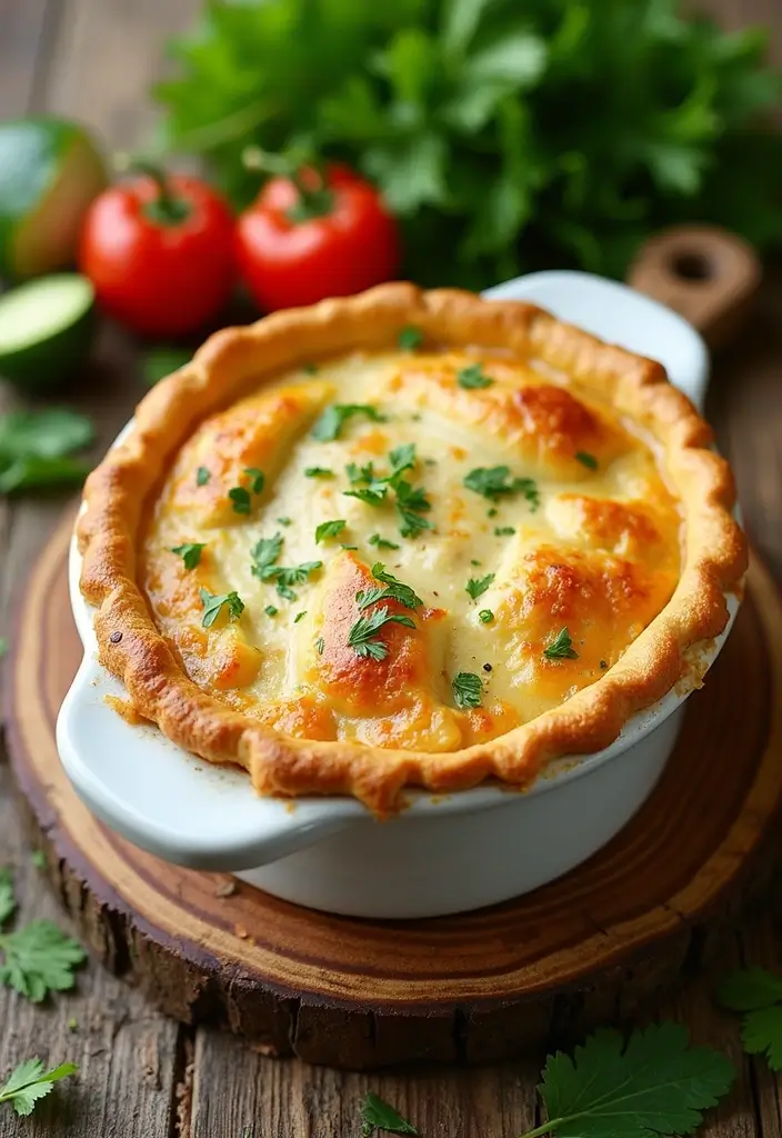 27 Rotisserie Chicken Pot Pie Recipes That Feel Home-Baked - 21. Rotisserie Chicken Pot Pie with Zucchini