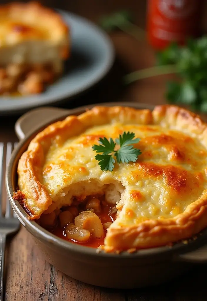 27 Rotisserie Chicken Pot Pie Recipes That Feel Home-Baked - 25. Sriracha Rotisserie Chicken Pot Pie