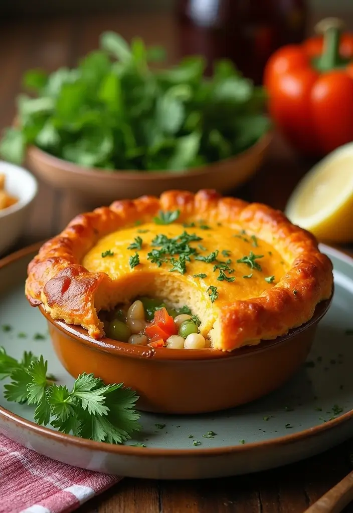 27 Rotisserie Chicken Pot Pie Recipes That Feel Home-Baked - 7. Rotisserie Chicken Pot Pie with Sweet Potato Crust