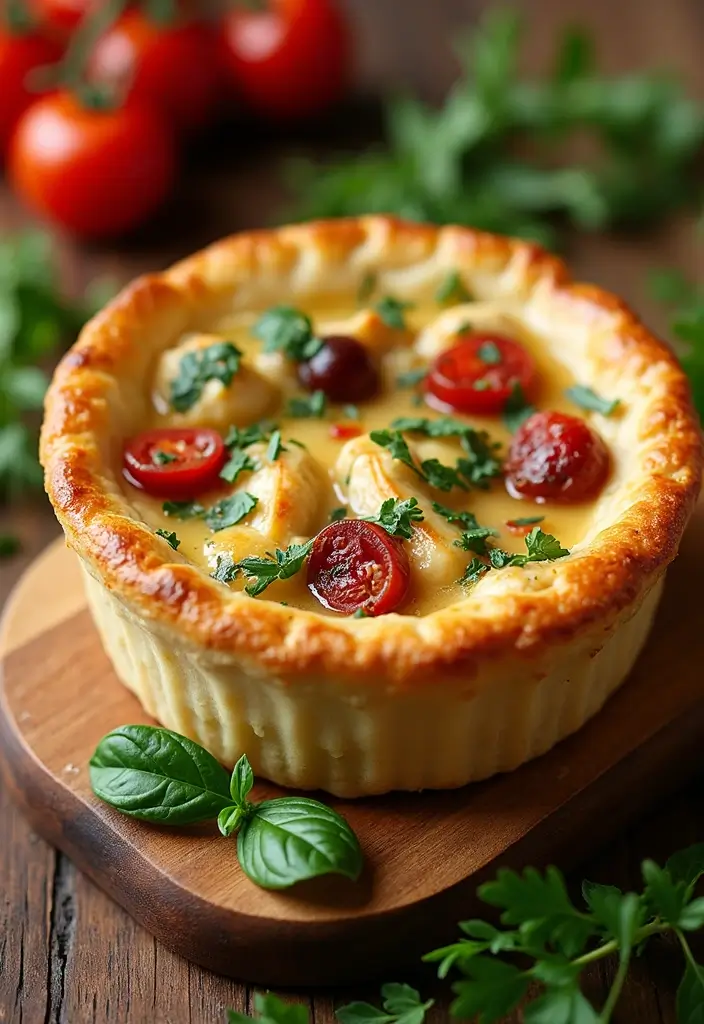 27 Rotisserie Chicken Pot Pie Recipes That Feel Home-Baked - 9. Mediterranean Rotisserie Chicken Pot Pie