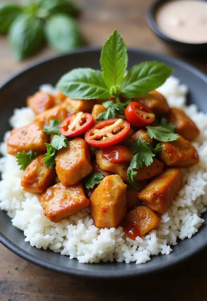 28 Asian Ground Chicken Recipes That Are Flavorful & Fast - 1. Spicy Thai Basil Chicken