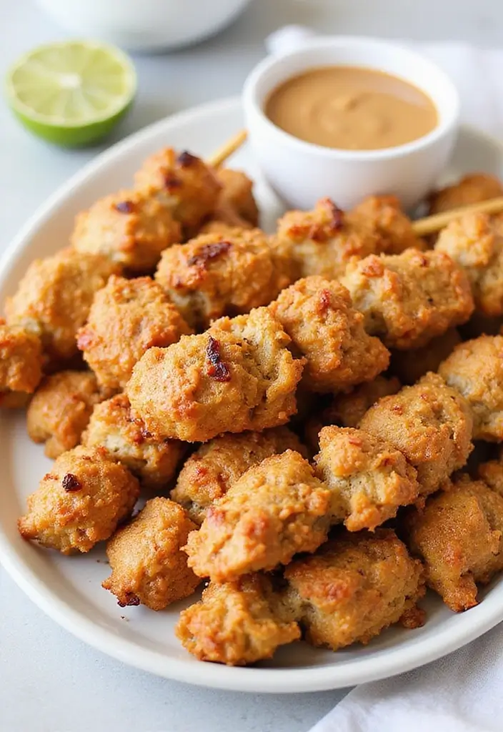 28 Asian Ground Chicken Recipes That Are Flavorful & Fast - 22. Ground Chicken Satay Skewers