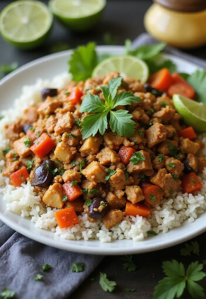 28 Asian Ground Chicken Recipes That Are Flavorful & Fast - 23. Ground Chicken and Eggplant Stir-Fry