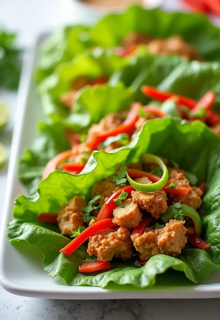 28 Asian Ground Chicken Recipes That Are Flavorful & Fast - 5. Thai Chicken Lettuce Wraps