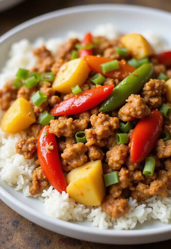 28 Asian Ground Chicken Recipes That Are Flavorful & Fast - 7. Sweet and Sour Ground Chicken
