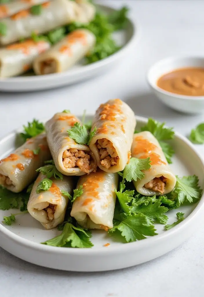 28 Asian Ground Chicken Recipes That Are Flavorful & Fast - 8. Vietnamese Ground Chicken Spring Rolls