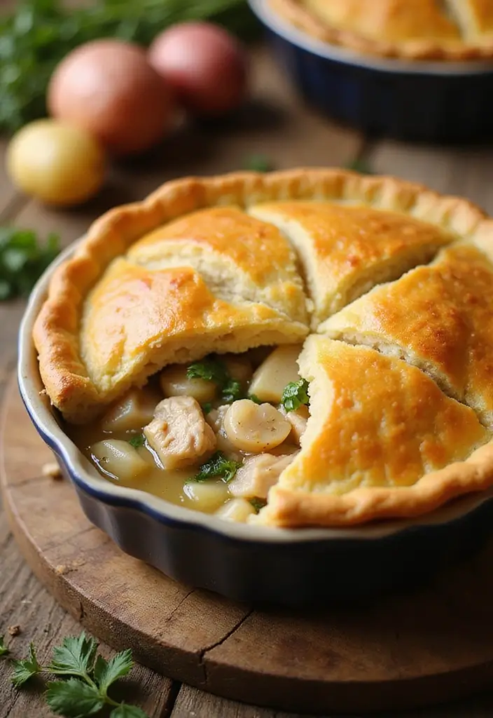 28 Chicken Pot Pie with Potatoes Recipes That Feel Hearty & Homey - 1. Classic Chicken Pot Pie with Potatoes