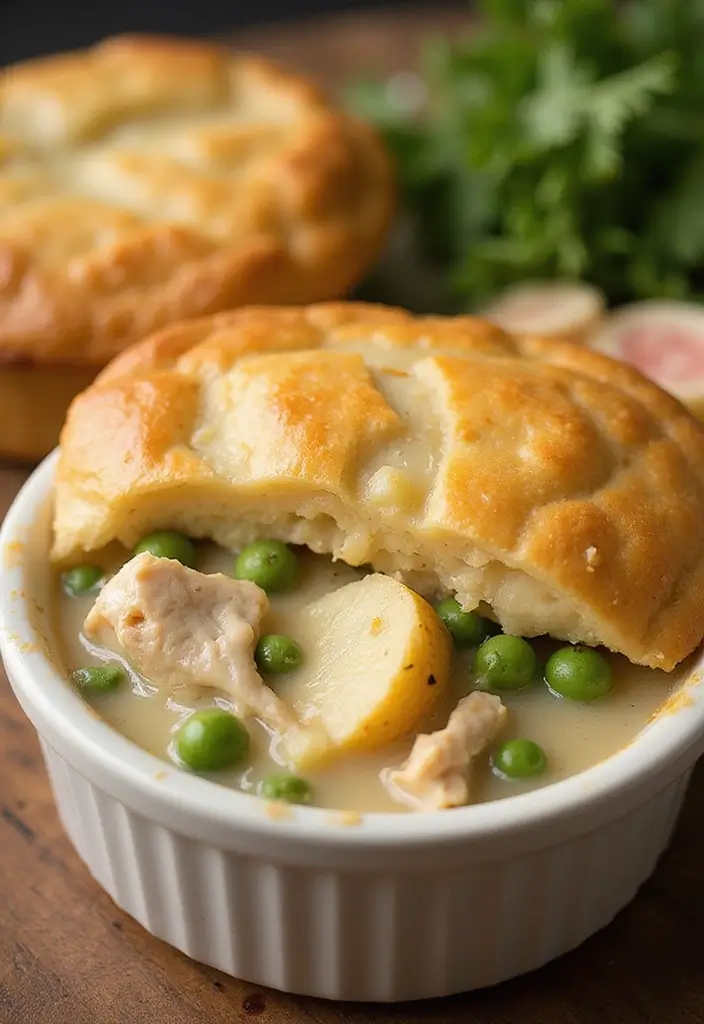 28 Chicken Pot Pie with Potatoes Recipes That Feel Hearty & Homey - 11. Chicken Pot Pie with Potatoes and Peas
