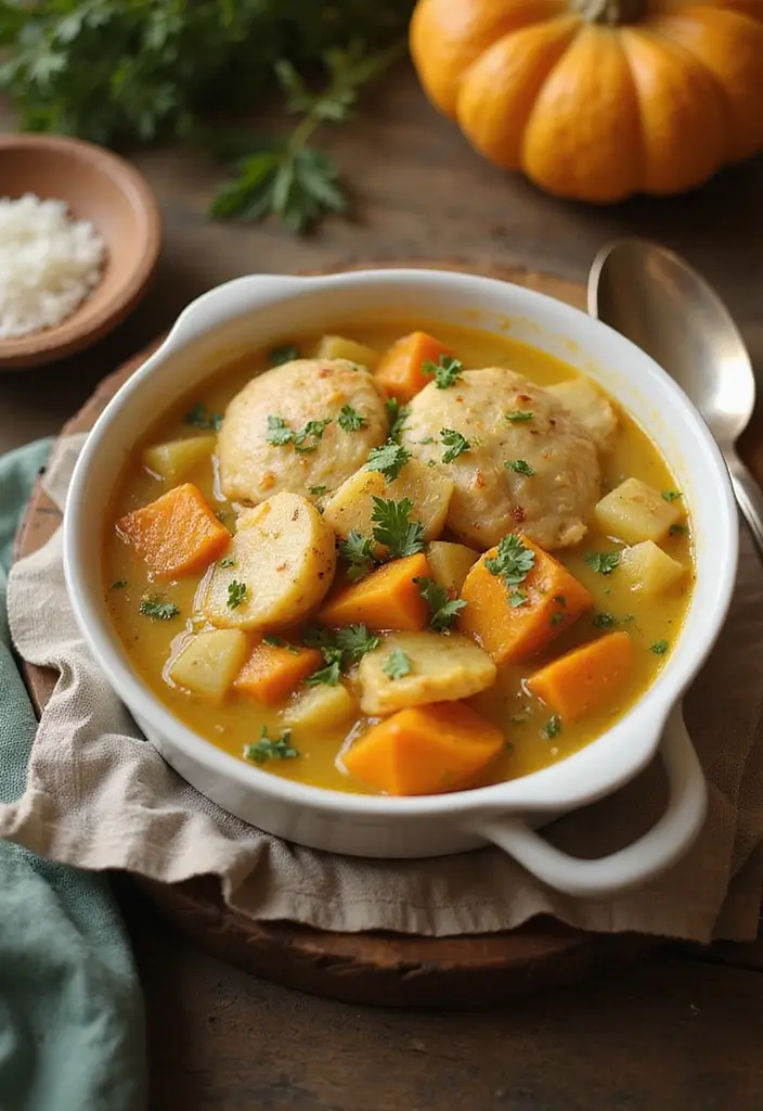 28 Chicken Pot Pie with Potatoes Recipes That Feel Hearty & Homey - 14. Chicken Pot Pie with Potatoes and Butternut Squash