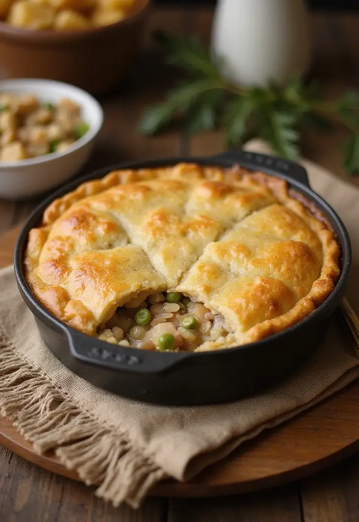 28 Chicken Pot Pie with Potatoes Recipes That Feel Hearty & Homey - 18. Chicken Pot Pie with Wild Rice