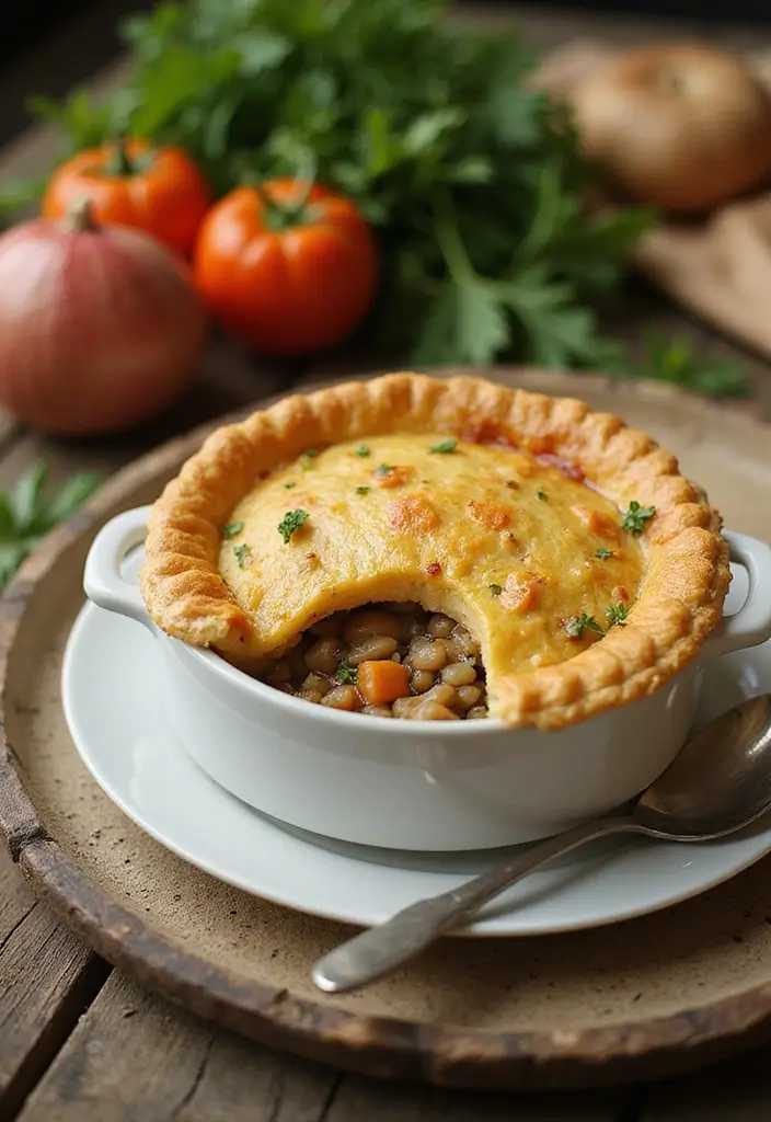 28 Chicken Pot Pie with Potatoes Recipes That Feel Hearty & Homey - 22. Chicken Pot Pie with Potatoes and Lentils