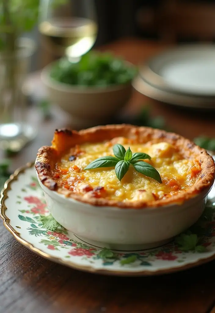 28 Chicken Pot Pie with Potatoes Recipes That Feel Hearty & Homey - 25. Chicken Pot Pie with Goat Cheese and Basil